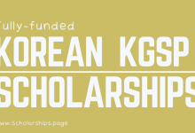 Korean Government Scholarships Program [KGSP] Applications Round Started